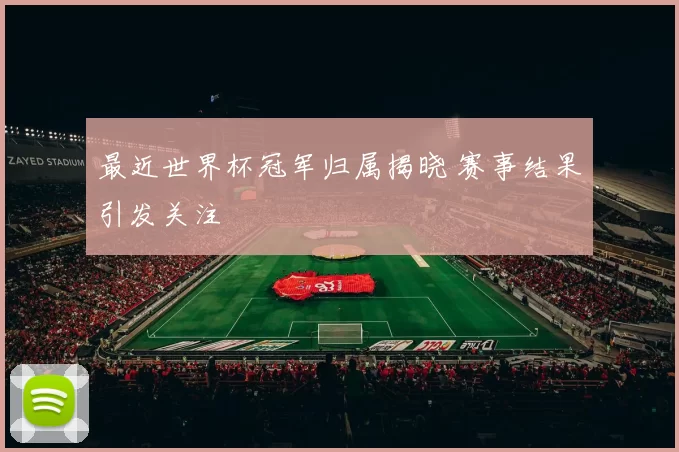 最近世界杯冠军归属揭晓 赛事结果引发关注