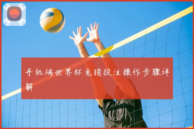 手机端世界杯竞猜投注操作步骤详解